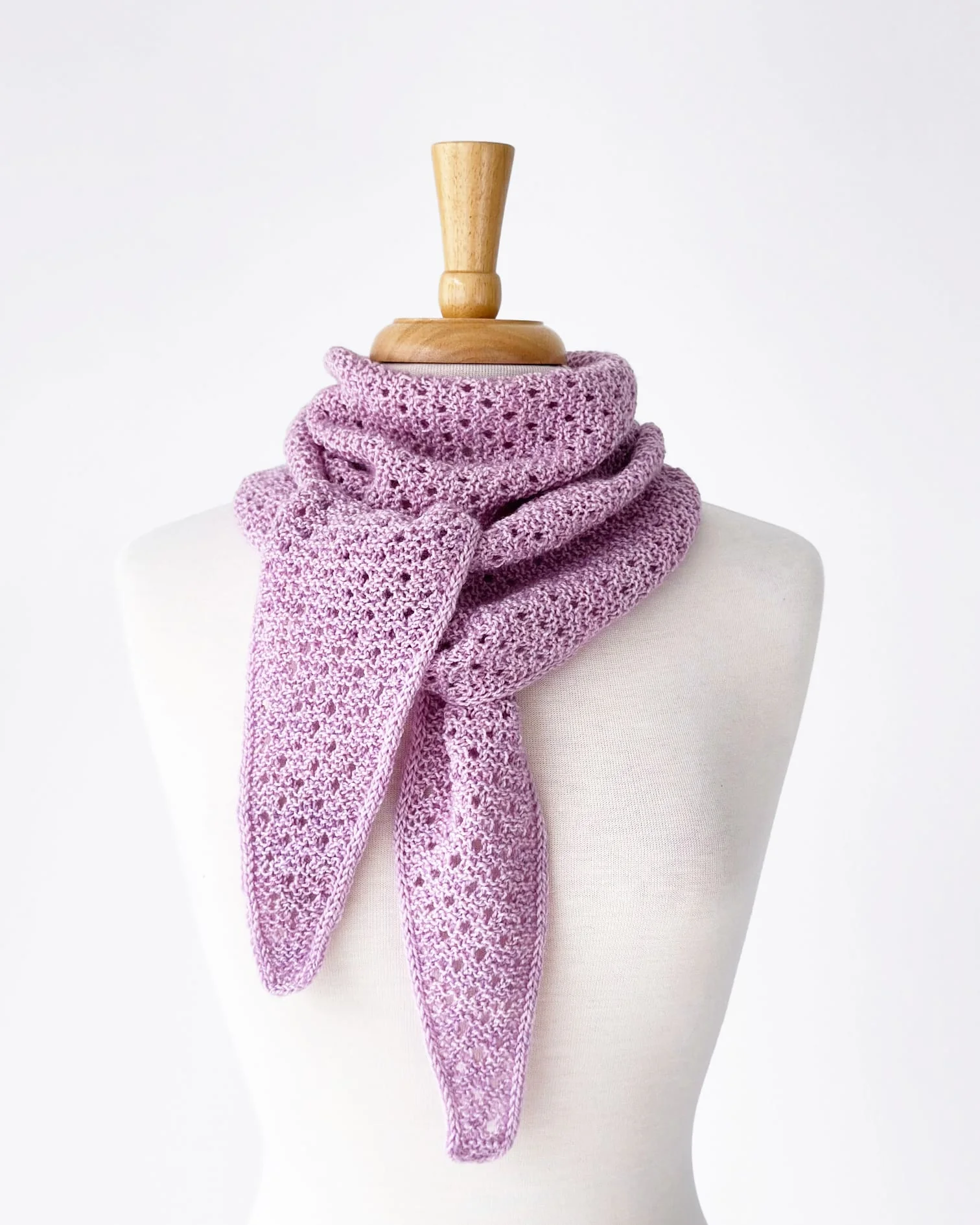 Garter Eyelet Scarf Pattern - Image 3