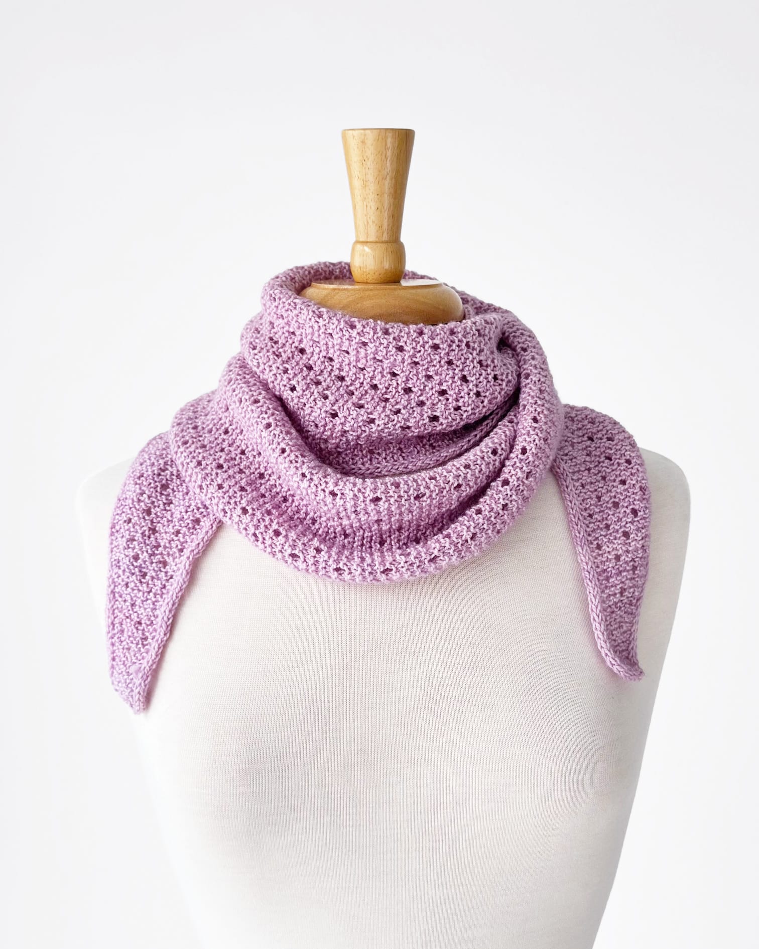Garter Eyelet Scarf Pattern - Image 5